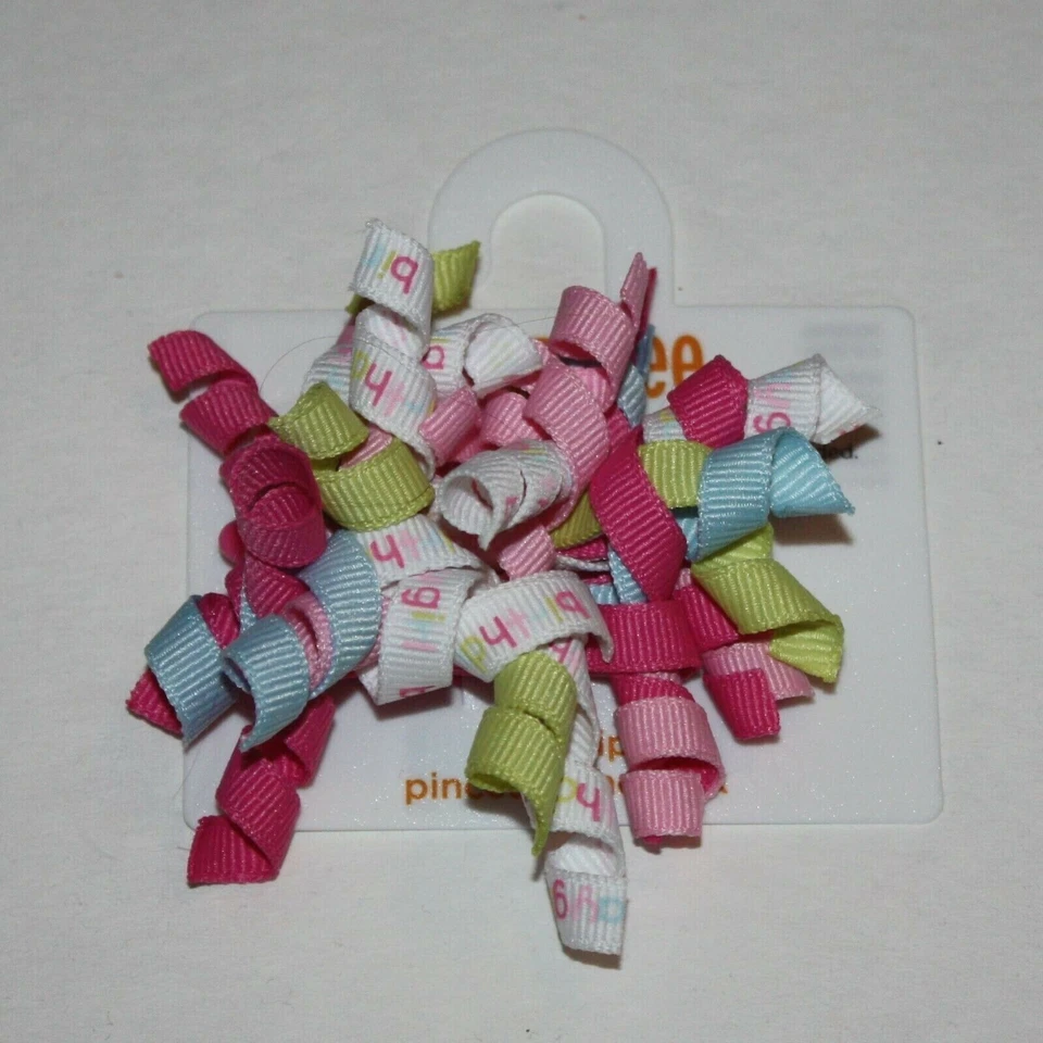 Gymboree Ráfaga de Primavera Cumpleaños Punto Clips Rizados 3 4 5 6 7 8 9 10 11 12 Nuevo con Etiquetas Foto 1 de 1