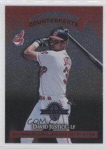 1997 Donruss Limited Counterparts David Justice Reggie Sanders #154
