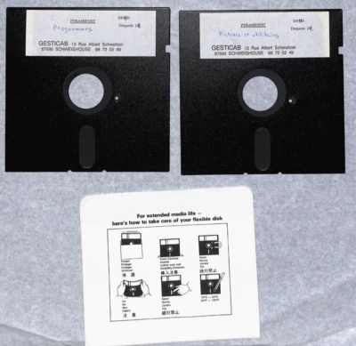 GESTICAB PYRAMIDENT 2 Diskette Typ AMSTRAD ATARI IBM 286-386-486 - Bild 1 von 4