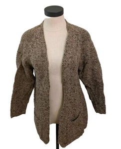 Talbot's Petites Wool Cardigan Sweater Brown Size S Buttons 3/4 Sleeve. T14 - Picture 1 of 6