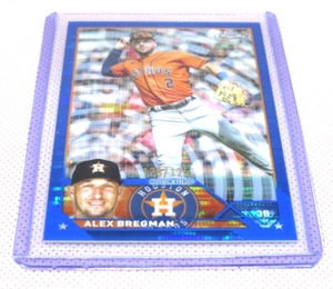 2023 Topps Chrome ALEX BREGMAN BLUE SONAR PARALLEL CARD /125 - Picture 1 of 2