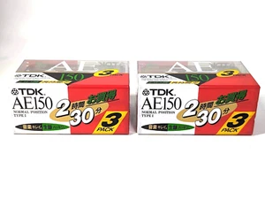 【SEALED x6】TDK AE 150 Extra Long Play Type I Normal Position Audio Cassette Tape - Picture 1 of 7