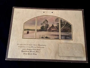 Antico calendario pubblicitario vintage 1925 parete Hazelton Bros Inc. New York City - Foto 1 di 9