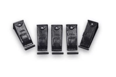 5-Pack X156L Hensley Bucket Teeth + P156 Roll Pins | Heavy Duty | 5 Pack Set - Image 1 of 3