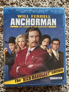 ANCHORMAN: THE LEGEND OF RON BURGUNDY - THE “RICH MAHOGANY” EDITION BLU-RAY! NEW - Imagen 1 de 5