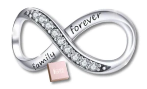 MariaFonte Bead Charm Infinito Family Forever Argento 925 Compatibile - Foto 1 di 10