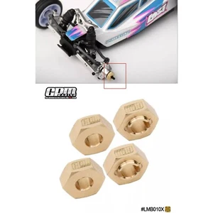 4 Stück Sechskant Messing Rad für Losi 1/24 Micro-B 2WD Buggy RTR-LOS00007 RC Teile - Bild 1 von 4