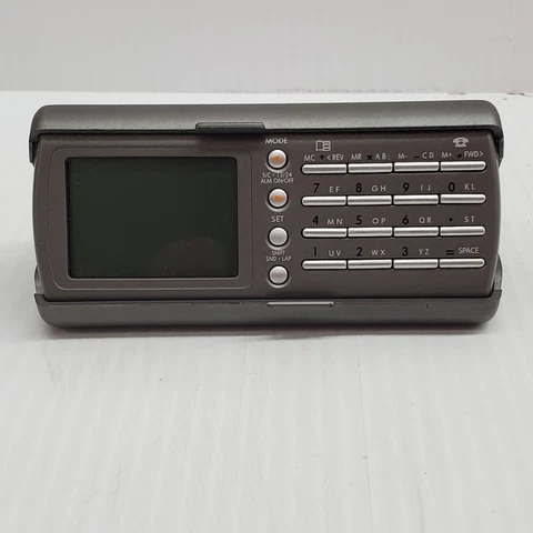 Traveling Alarm Clock Date Portable Handheld Pocket Foldable Digital Display Cover