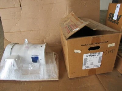 BALDOR WASHDOWN MOTOR CEWDM3616T 7.5HP 208-230/460V 3450RPM NEW IN BOX M/OFFER ! - Image 1 of 4
