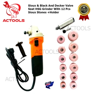 Sioux & Black And Decker Valve Seat HSG Grinder 230 v 50 Hz/AC + 12 Pcs Stones - Picture 1 of 20