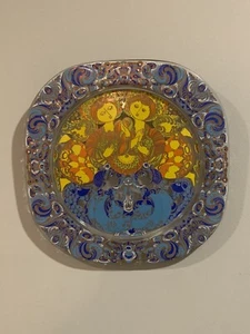 BJORN WIINBLAD STUDIO- LINE ROSENTHAL CHRISTMAS PLATE 1980 EUC - Picture 1 of 8