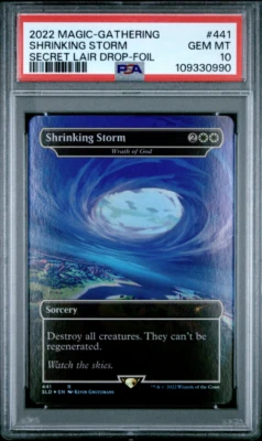 PSA 10 Fortnite Secret Lair Shrinking Storm Foil Wrath of God #441 MTG Gnutzmans - Image 1 of 2