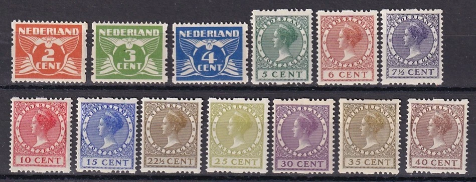 Netherlands 1926 NVPH Roltanding R19-R31  MNH VF / CAT VALUE $480 - Image 1 of 1