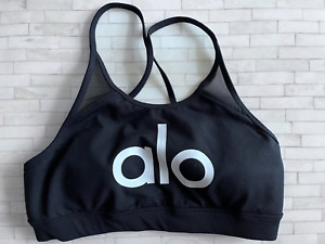 Alo Yoga Women's Starlet Bra Black/Alo/White SMALL