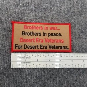 Brothers In War Brothers In Peace Desert Era Veterans Patch - Picture 1 of 2