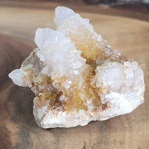 Fairy Spirit Quartz Golden Healer Twin Point Crystal 39g Druzy Cluster S Africa - Picture 1 of 14