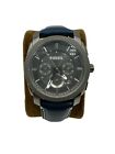 Fossil Machine C221018 Chronograph Black  Dial And Leather Band 5atm Men's Watch