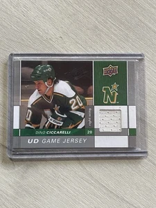 2009-10 UD Series 1 UD Game Used Jersey Dino Ciccarelli North Stars - Picture 1 of 3