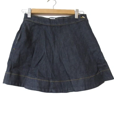 Vivienne Westwood шар вышивка джинсовой ткани шорты кюлоты размер 1 индиго женщин б/у - Изображение 1 из 4