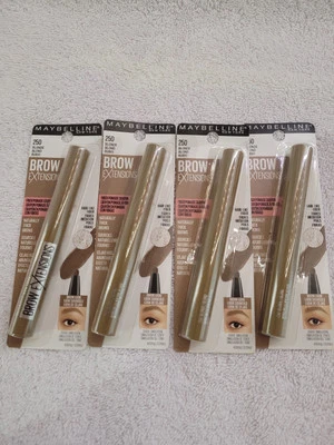 Maybelline Brow Extensions Fiber Pomade Crayon Eyebrow 255 Soft Brown Lot of 4 - Image 1 of 4