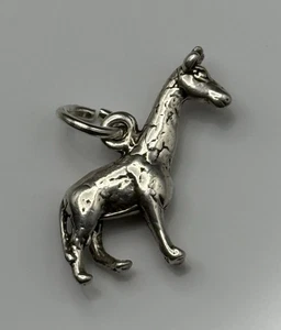 Vintage Sterlingsilber Giraffe Safari Tier Anhänger Charm - Bild 1 von 5