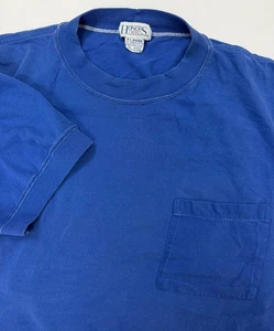 Camisa de Bolsillo Vintage Años 90 Hombres XL Mínimo Grunge Contraste-Puntada Desteñida Algodón Azul - Imagen 1 de 14