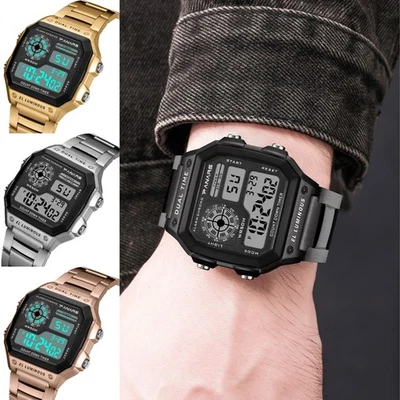 Luxury Military Men Watch Waterproof Luminous Date Chronograph Stainless Steel - Image 1 of 4