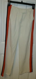Pantaloni a vita alta a righe bicolore Topshop gamba dritta - taglia 4 Preppy Classy - Foto 1 di 7