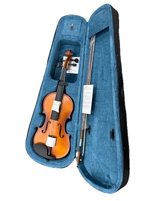 Mendini 4/4MV300 Solid Wood Satin Antique Violin - Image 1 of 2