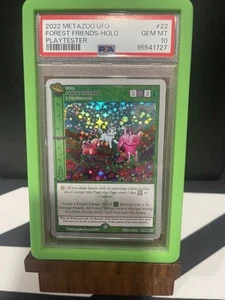 2022 MetaZoo UFO Playtester Forest Friends 22/165 Holo PSA 10 Gem Mint - Picture 1 of 2