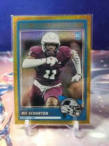 2025 Score #27 Nic Scourton Dots Gold /499 RC Carolina Panthers - Bild 1 von 2
