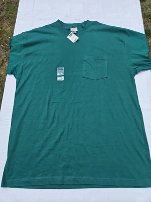 Camiseta Vintage Años 90 Para Hombre XL Bugle Boy Bolsillo Verde Manga Corta Hecha en EE. UU. Foto 1 de 4