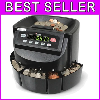 Clasificador de monedas con exhibición de valor en efectivo Foto 1 de 4