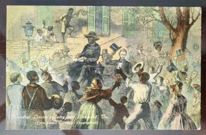 Pres Lincoln's Entry into Richmond, VA (dal settimanale di Leslie) - 1907-15, piega - Foto 1 di 4