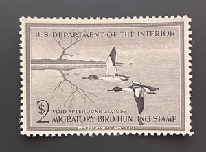 TangStamps: Bund Entenmarke 1956-1957 #RW23 postfrisch NH, VZ CV 85 $ - Bild 1 von 2