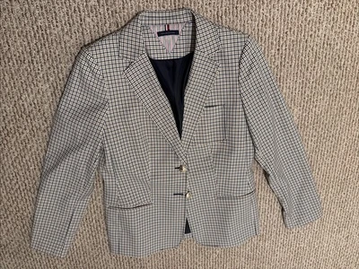 Blazer Tommy Hilfiger 10 para mujer con parches en el codo Academia Prep Foto 1 de 4