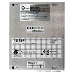 DIGITAL LIGHTING SYSTEMS PD216 2 CIRCUIT PROTOCOL DIMMER PACK FOR PS08 - Bild 1 von 4