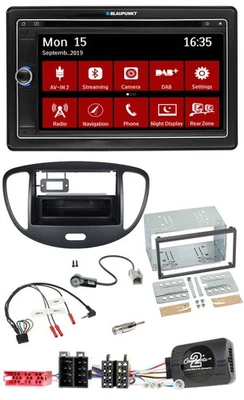 Blaupunkt Bluetooth DAB 2DIN USB DVD Lenkrad Autoradio für Hyundai i10 2009-2013 - Bild 1 von 4