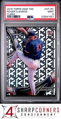 2016 TOPPS HIGH TEK CUBES #HT-RC ROGER CLEMENS POP 1 PSA 9 - Image 1 of 3