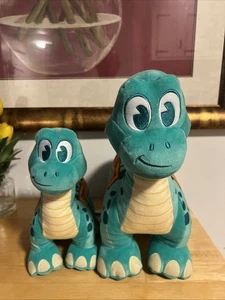 Disney Animal Kingdom Chester & Hester’s Longneck Large & Small Plush Dino-Rama - Picture 1 of 14