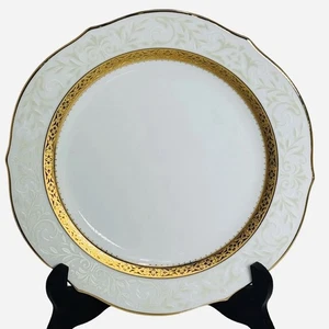 "Juego de 4 platos de almuerzo de oro Noritake Essex 9"" contemporáneos finos China 4322" - Imagen 1 de 4