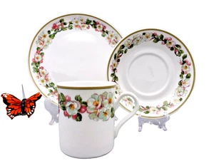 Escbenbach Demitasse Set Cup Saucer Bread & Butter Porcelain Plate - Picture 1 of 9