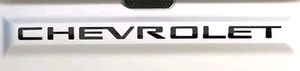 Chevrolet Silverado Stamped Tailgate Lettering Black Stainless Steel 2019-2025 - Picture 1 of 17