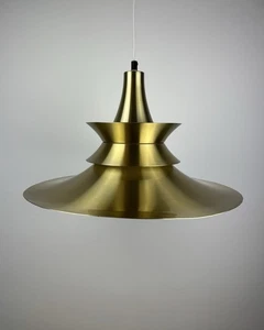 Lyskær Belysning Danish Modern Brass Lamp Space Age Sputnik UFO 1970s Industrial - Bild 1 von 11