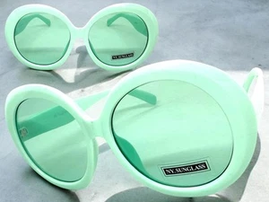 GAFAS DE SOL DE GRAN TAMAÑO EXAGERADAS Vintage Estilo Retro X Grandes Redondas Marco Como Nuevo - Imagen 1 de 6