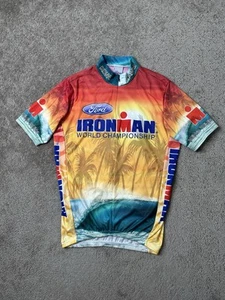 Mens Jersey Ford Ironman Hawaii Cycling shirt bike run swim, Size M - Picture 1 of 8