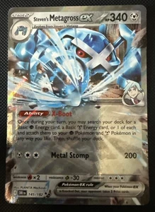 Steven's Metagross ex 145/182 SV10: Destined Rivals Pokemon - Picture 1 of 2