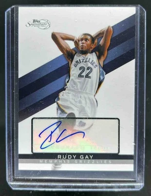 2008-09 Topps Signature Rudy Gay Auto #/3640 Grizzlies - Image 1 of 2