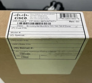 NEW Cisco Non-Locking CP-WALLMOUNTKIT For Cisco 7910, 7940, 7960 IP Phones - Photo 1 sur 2