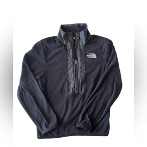 The North Face Quarter Zip Black Pullover Youth Sweatshirt Size 7-8 - Picture 1 of 2